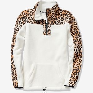 Victoria Secrets PINK Polar Fleece Half Zip Winter Sweater